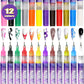 🎁Heißer Verkauf 50% OFF⏳🎨12 Farben Nailart Stifte Set