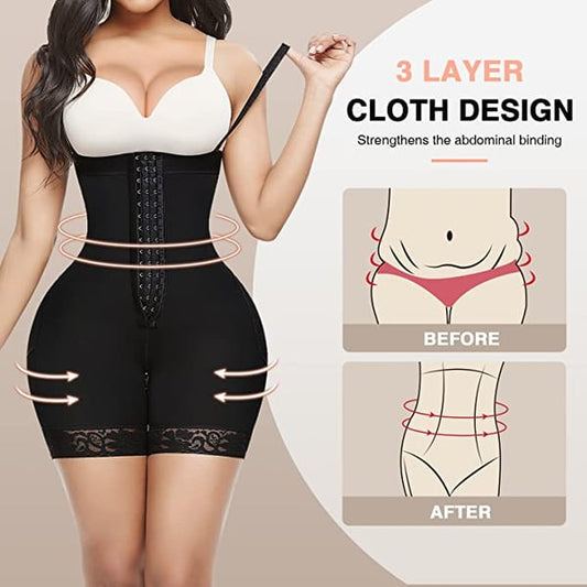 Shapewear für Damen mit offenem Schritt für Hüftstraffung und Bauchstraffung