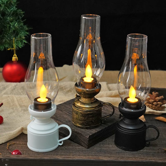 ✨🕯️ LED Vintage Elektronische Schwinglampe - Weihnachtsdekorations-Atmosphärenwunder