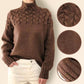 💥Neujahrs-Hot-Sale 49% Rabatt💥Damen-Rollkragenpullover mit Strickmuster