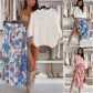 📣 50% RABATT!!!🌸👗Set: Oberteil mit süßer Schleife am Rücken und Tüllrock--Rifiorire