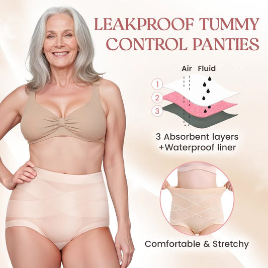 💕2025 Neue Frühlingsstile - 50% Rabatt💕Ultimativer Komfort High-Waist Undurchlässige Shapewear-Unterhosen