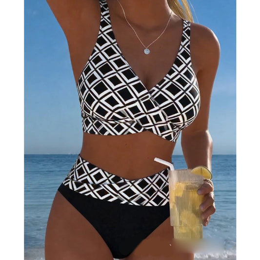 👙 JETZT 50 % RABATT! ✨ Damens Hochtailliertes Zweiteiliges Bikini-Set  🌊