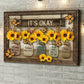🌻Dekorative Schmetterlings-Sonnenblumen-Wandmalerei🦋